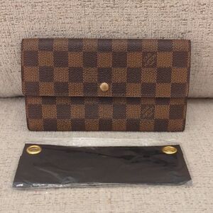 Louis Vuitton Damier Ebene Snap Long Wallet